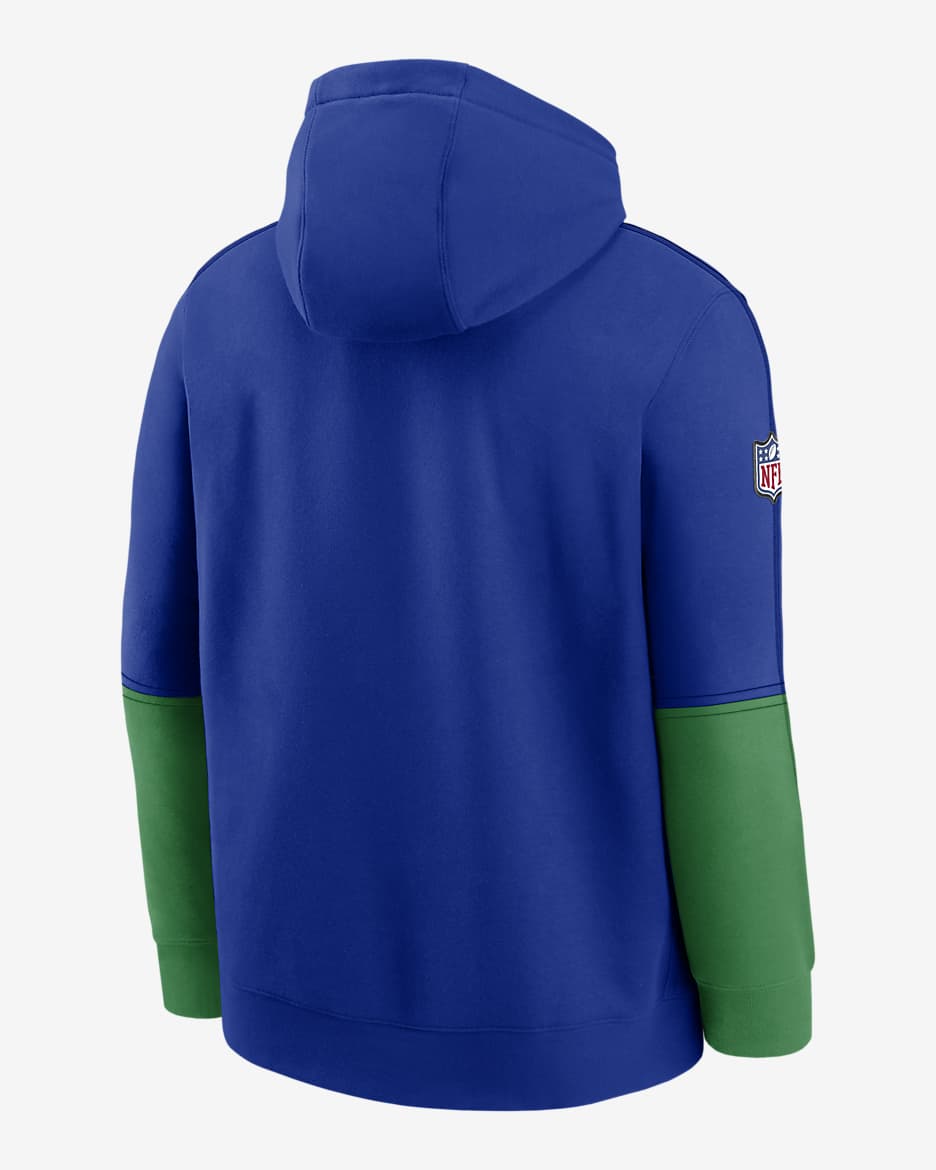 Seattle Seahawks Logo Team Issue Club Men s Nike NFL Pullover Hoodie